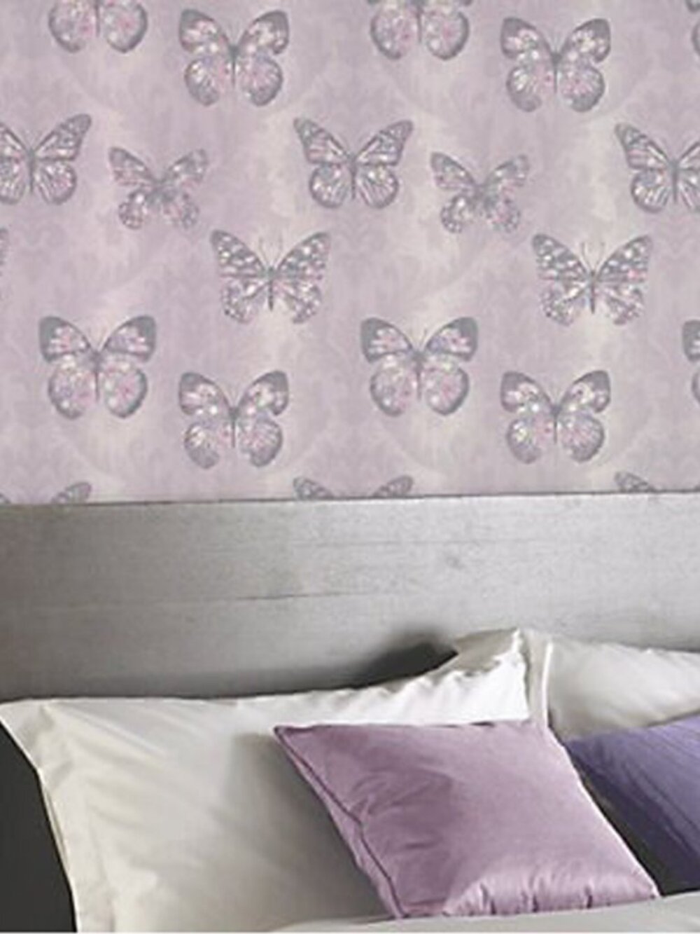 Arthouse Imagine Midsummer Wallpaper Dove Multi Butterfly Glitter 661203